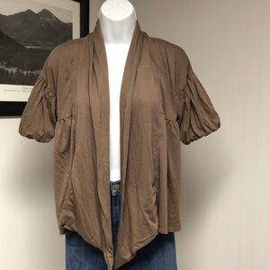 Patagonia Women's Brown Open Front Cardigan Short Sleeve Size XS